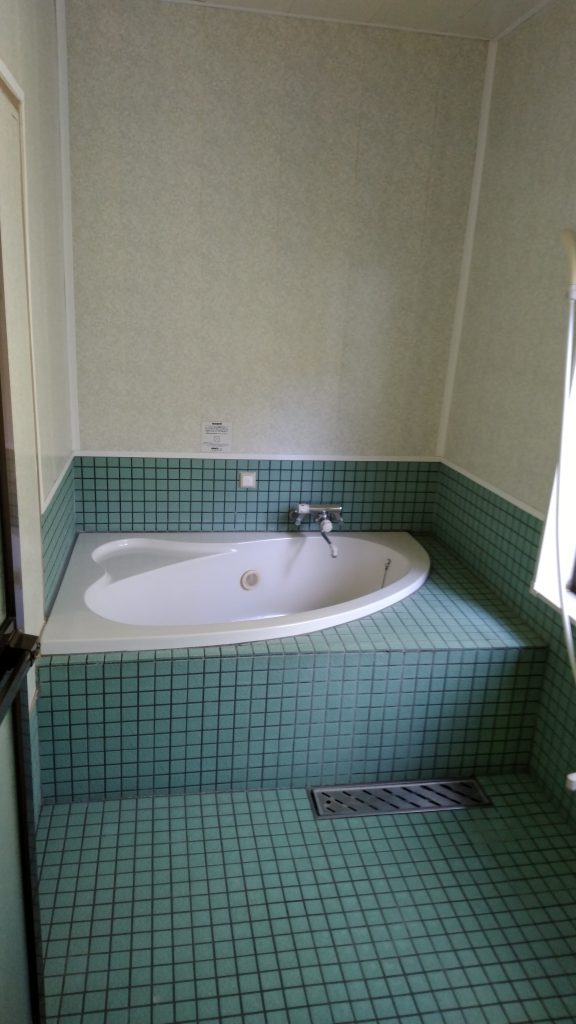普通の賃貸住宅にはない,広い浴室