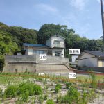 敷地は上下と2段に分かれています
